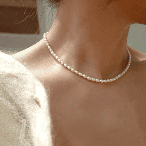 Collier de Perles Fines pour Femme